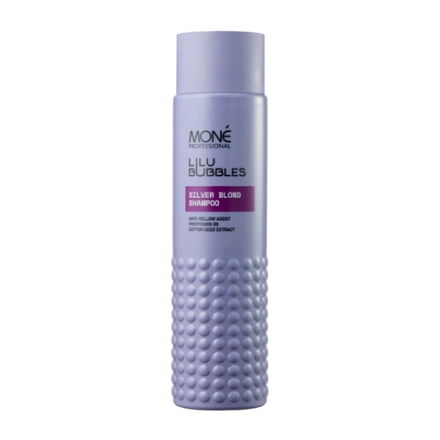 Шампунь для нейтрализации желтизны Mone Professional LILU BUBBLES SILVER BLOND SHAMPOO, 300 мл