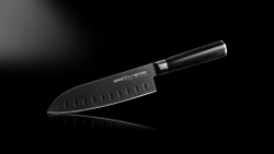 Нож кухонный Сантоку 18см Samura Mo-V Stonewash SM-0094B/K