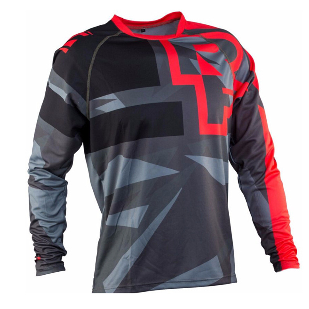 Jersey RACEFACE (серо-красная) размер L (76-85 кг.)