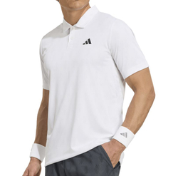 Мужское теннисное поло Adidas Club Climacool Graphic - white/dash grey