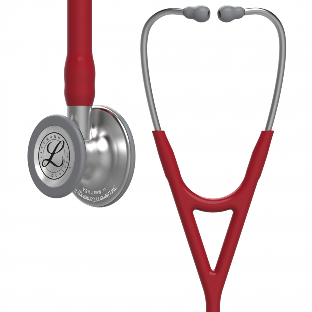 Стетоскоп Littmann Cardiology IV бордовый, стальная акустическая головка (6184)