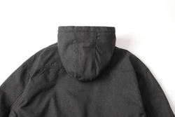 Куртка SHADOW CANVA HOOD COAT, серый-темный