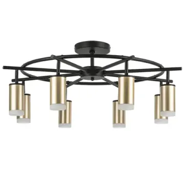 Люстра потолочная 8*GU10 LR7184080 золотой/черный Rullo Lightstar