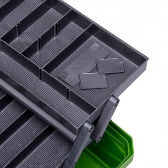 Ящик для снастей NISUS Tackle Box трехполочный зеленый (N-TB-3-G)