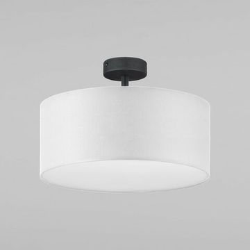 Потолочный светильник с тканевым абажуром 4*Е27 4243 чёрный/белый Rondo White TK Lighting