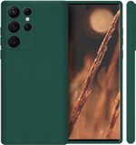 Мягкий Soft Touch чехол из силикона для SAMSUNG GALAXY S22 ULTRA с бархатной подкладкой