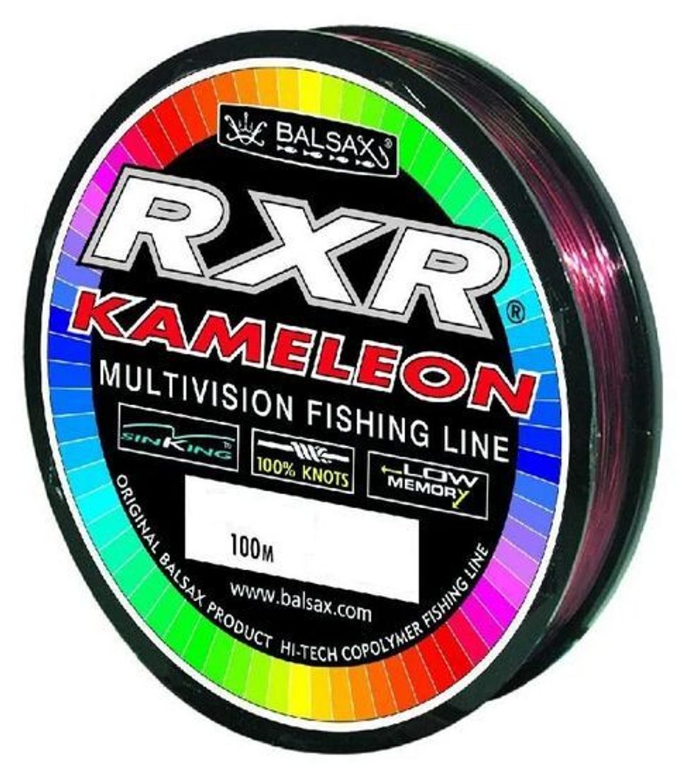 Монофильная леска RXR 100м 0,28мм 7,9кг, хамелеон (1 штука)