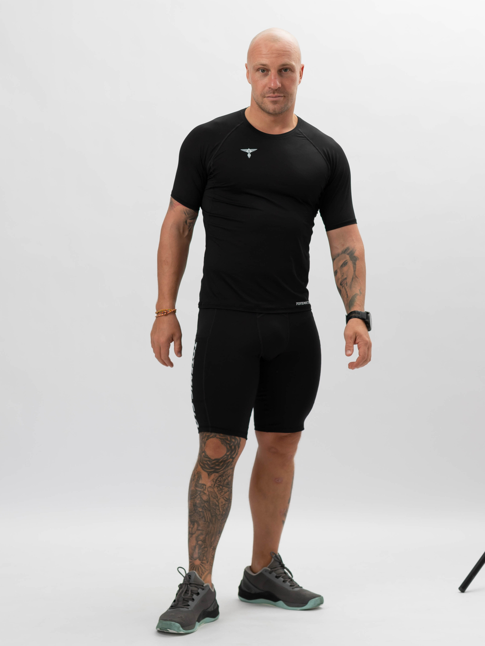 Спортивная футболка DRI FIT реглан TOTEMIC CLO черная