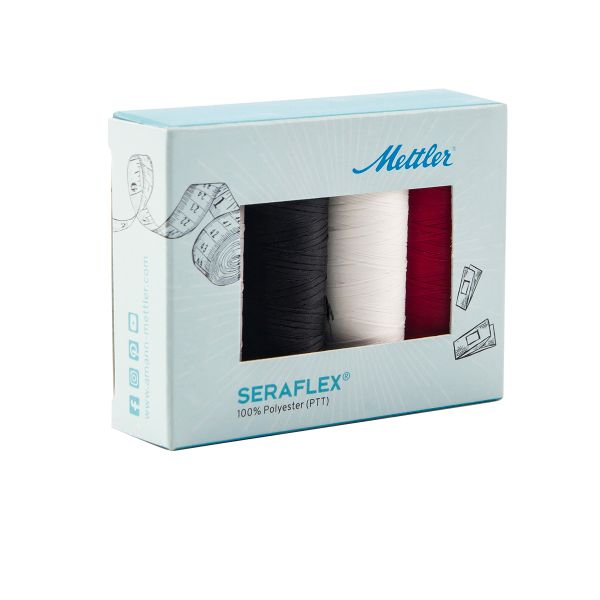 Нитки швейные (набор) Mettler Seraflex в подарочной упаковке, 4 катушки