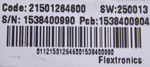 Модуль управления 21501264600 стиральной машины Hotpoint-Ariston ARSL 103 (CSI).L