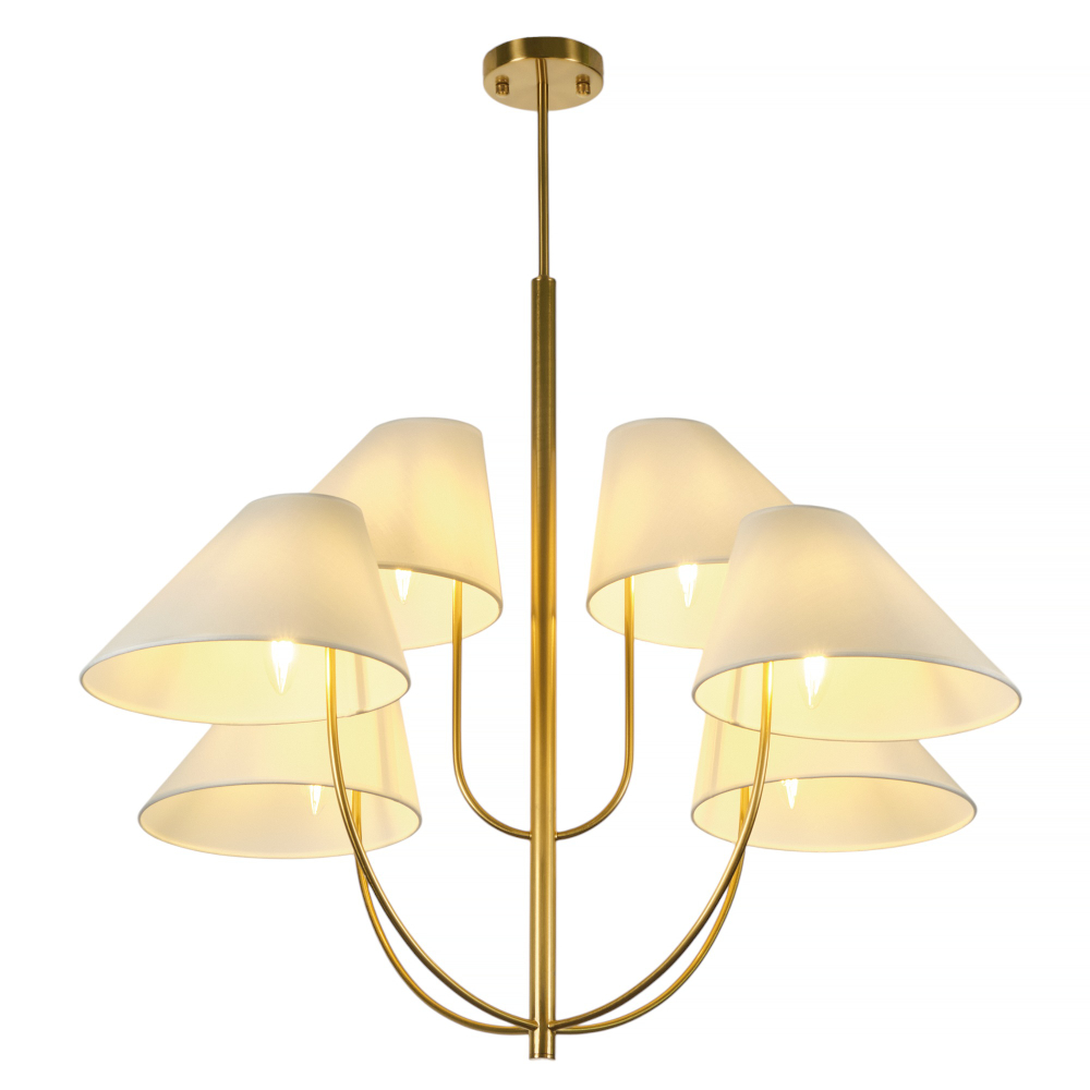 Потолочная люстра на штанге MyFar Lukas MR2390-6C