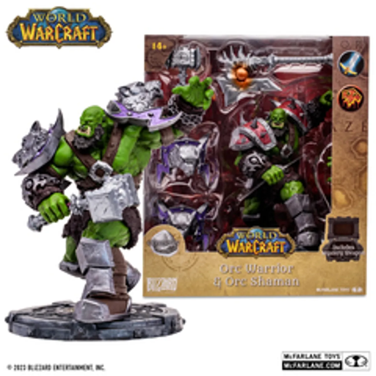 Фигурка McFarlane Toys World of Warcraft: Orc Warrior & Orc Shaman (Common)