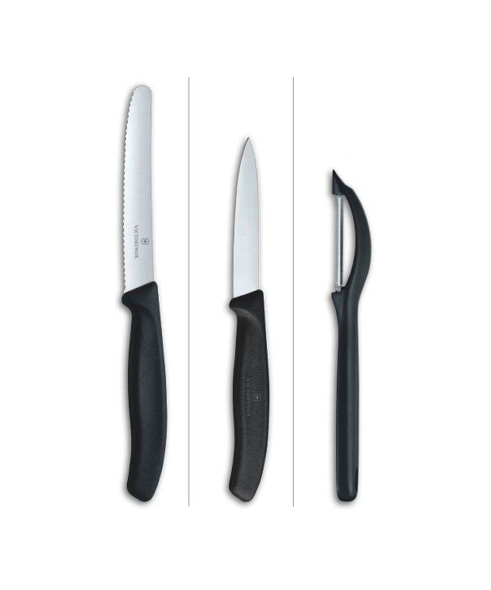 Набор Victorinox кухонный, 3 предмета, черный