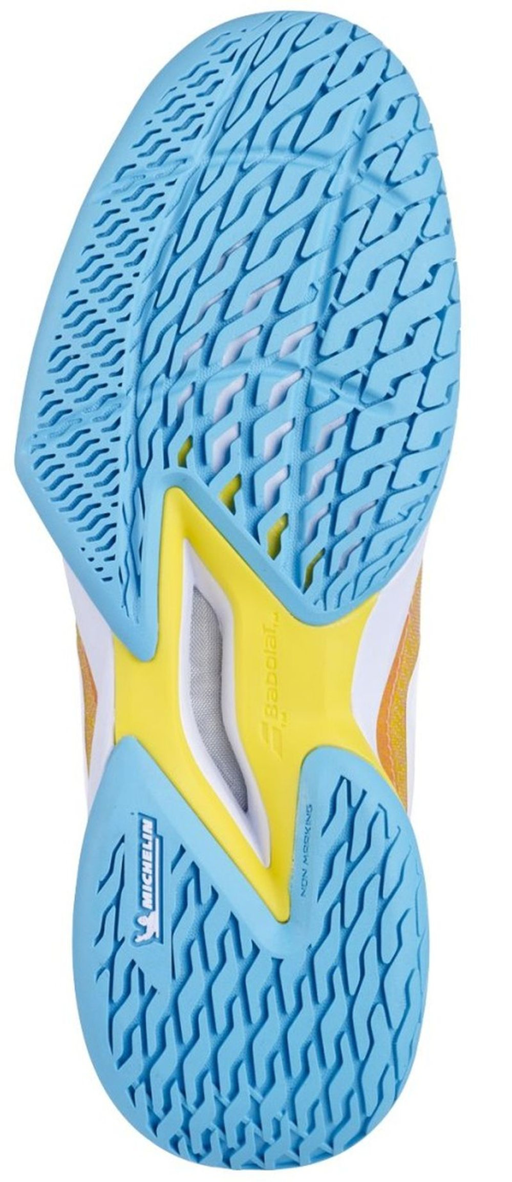 Женские теннисные кроссовки Babolat Jet Mach 3 All Court - coral/gold fusion
