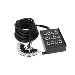 Adam Hall K 12 C 10 - мультикор со стейдж-боксом, 12 x XLR возврат, 12 x 0.314 мм2, 10 м