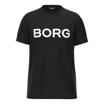 Мужская теннисная футболка Björn Borg Essential 3 - black beauty