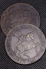 Полтинник 1654 года Алексей Михайлович (Тишайший) Копия монеты полтины медь патина