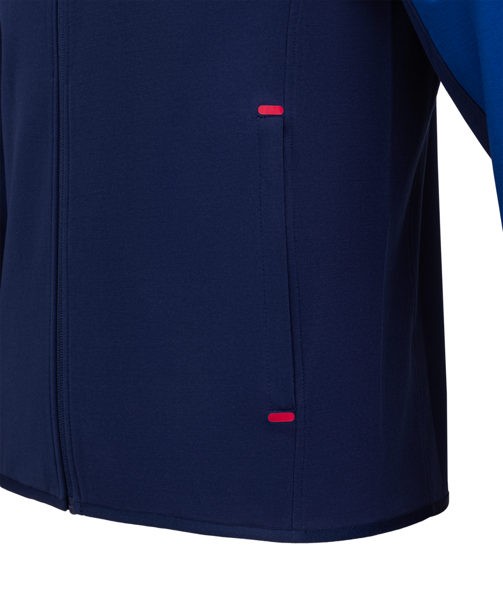 Худи на молнии JOGEL NATIONAL Essential Hooded FZ Jacket, синий/темно-синий