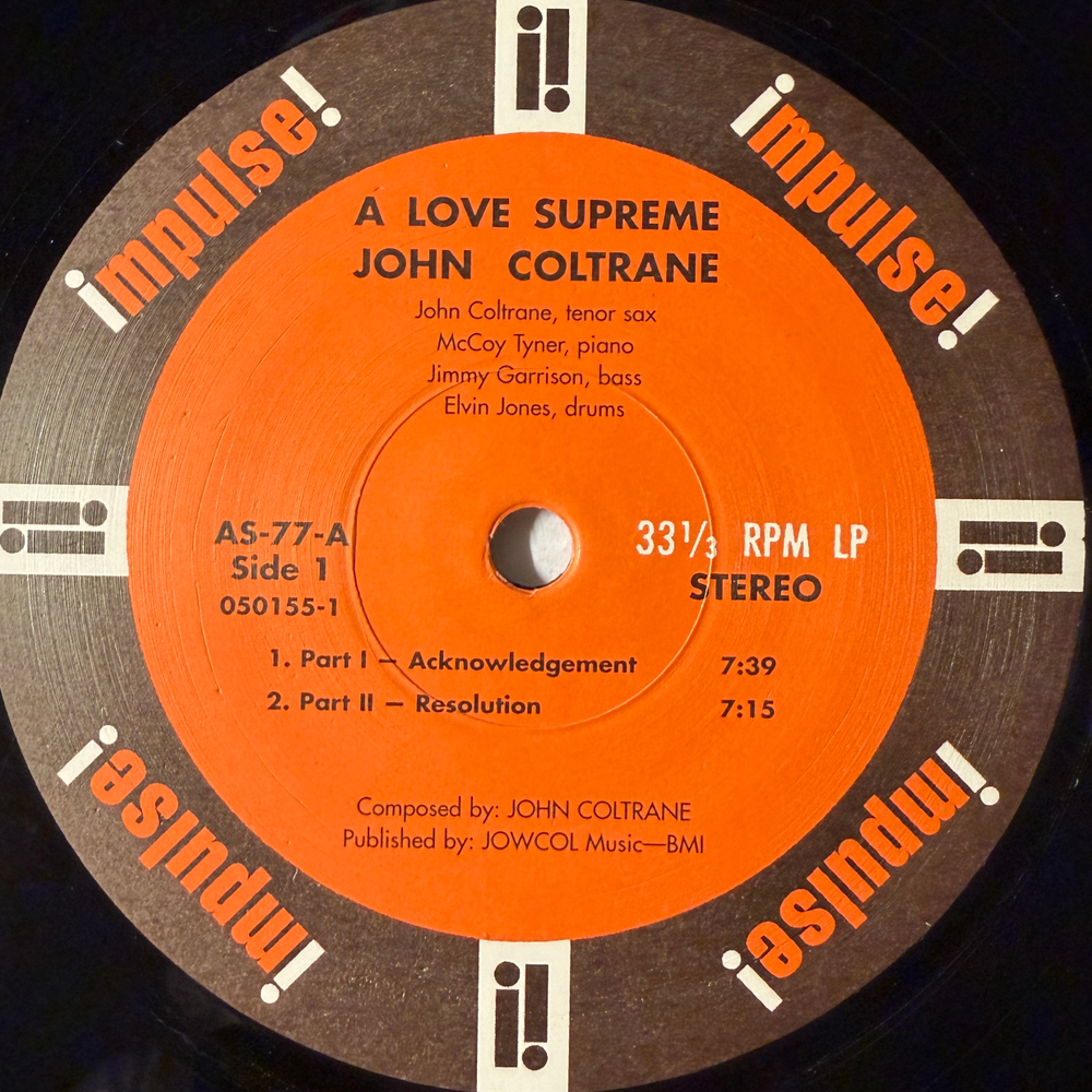 John Coltrane – A Love Supreme (США 2001г.) Т