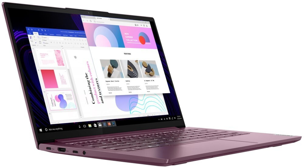 Ультрабук Lenovo Yoga Slim 7 14IIL05 14;(1920x1080)IPS/ i5-1035G4(1.1ГГц)/ 16Гб/ 1Тб SSD/ Iris Plus Graphics/ нет DVD/ Win10 / Зеленый 82A1008BRU