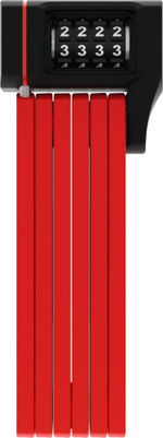 Замок вело складной, кодовый разр, Bordo uGrip 5700C/80см с кроншт, класс защиты 7/15, 830гр, красный ABUS