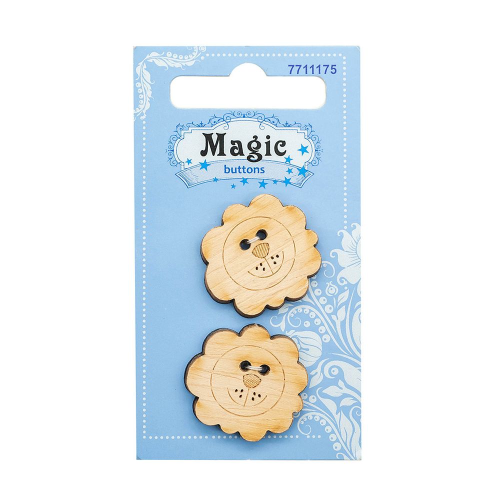 Украшения декоративные: пуговицы Лев, 2 шт, Magic Buttons LW766-V45