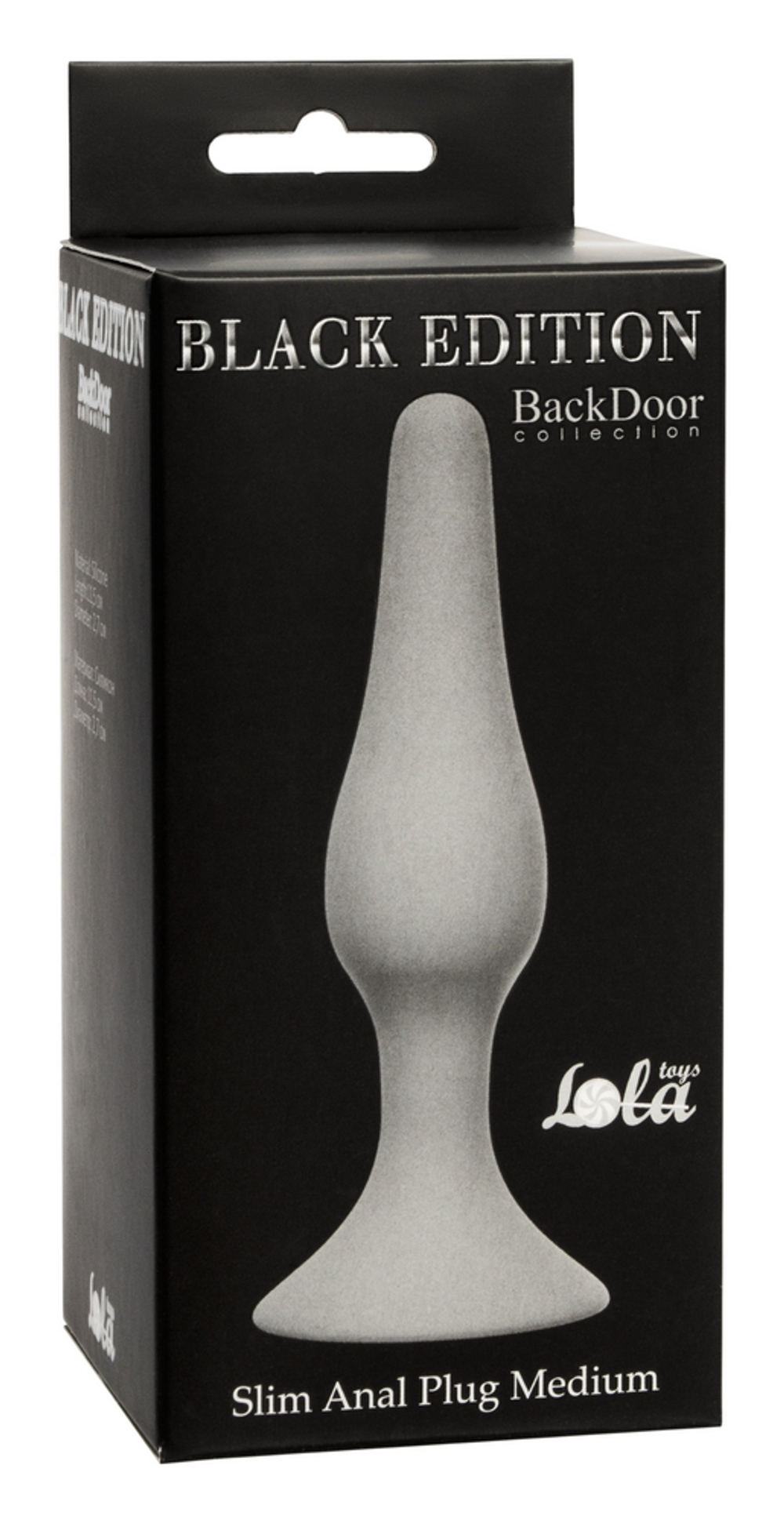 Анальная пробка Slim Anal Plug Medium Grey 4206-03Lola
