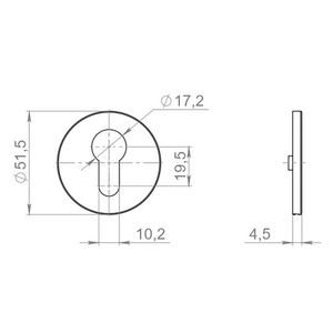 Накладка ARMADILLO CYLINDER ET.R.YM AC-9 медь /62241/