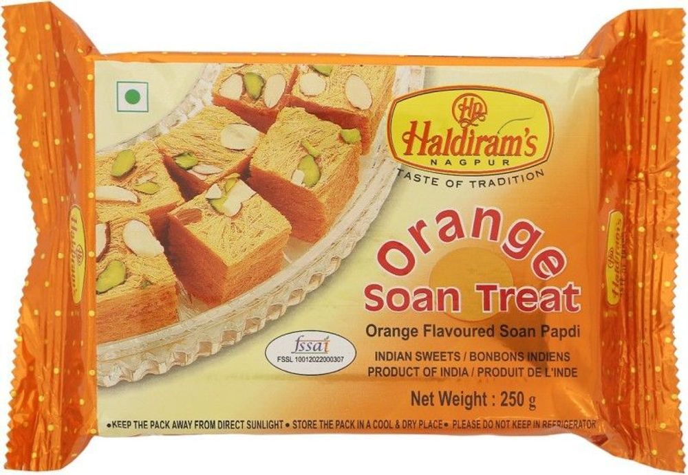 Haldiram's Соан Папди Soan papdi с апельсином 250 г