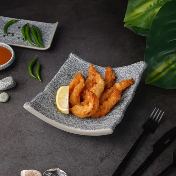 Блюдо прямоугольное 19*17 см h6,8 см Side Up4 Stone Untouched Taiga P.L. Proff Cuisine [1]