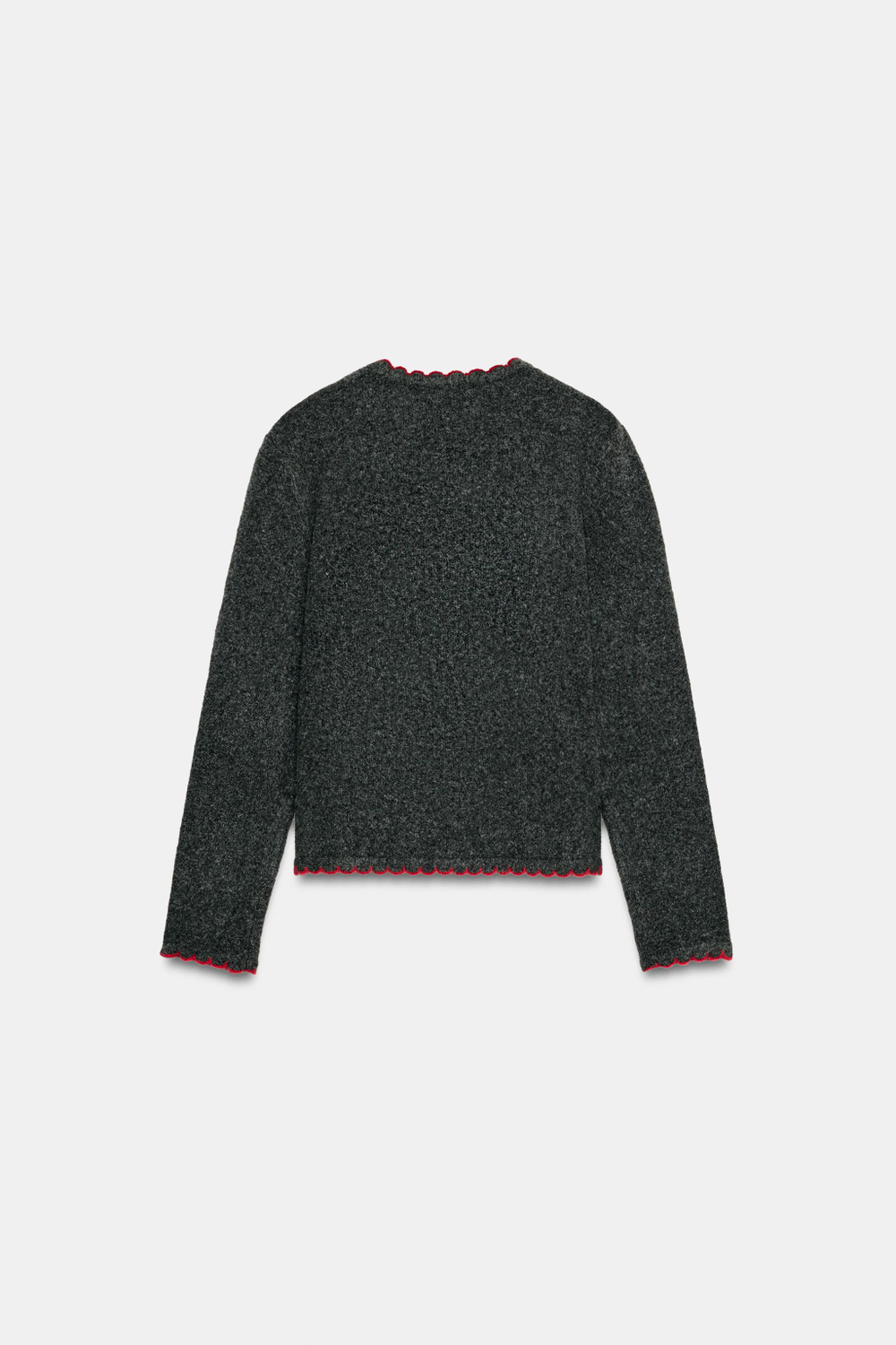 ТРИКОТАЖНЫЙ КАРДИГАН С КОНТРАСТНОЙ ОКАНТОВКОЙ — ZARA