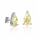Серьги пусеты Larme Light Yellow