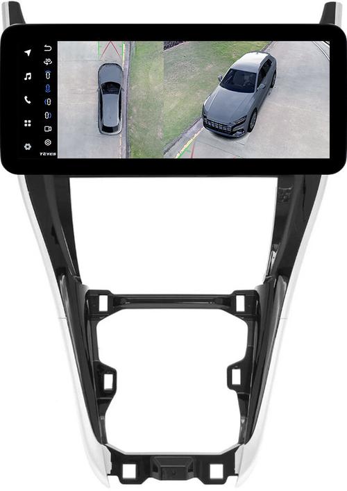 Магнитола для Toyota Harrier 3 XU60 2013-2017 (большая рамка) - Teyes LUX ONE 360 монитор 12.3" 2K QLED на Android 10, Быстрая, CarPlay, 4G SIM-слот, 4 камеры в комплекте