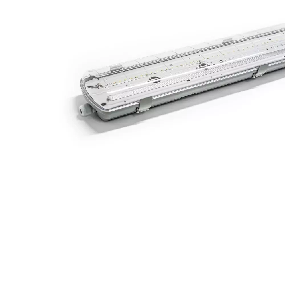 Светильник LED ДСП Айсберг 76W-9500Лм IP65 5000К прозрачн. с БАП 3ч 1262х124х85мм vs103-76-tr-5k-li3h