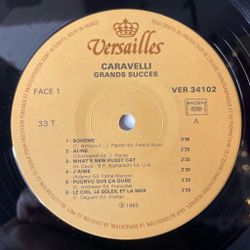 Винтажная виниловая пластинка LP Оркестр Каравелли Caravelli Grands Succes (France 1977)