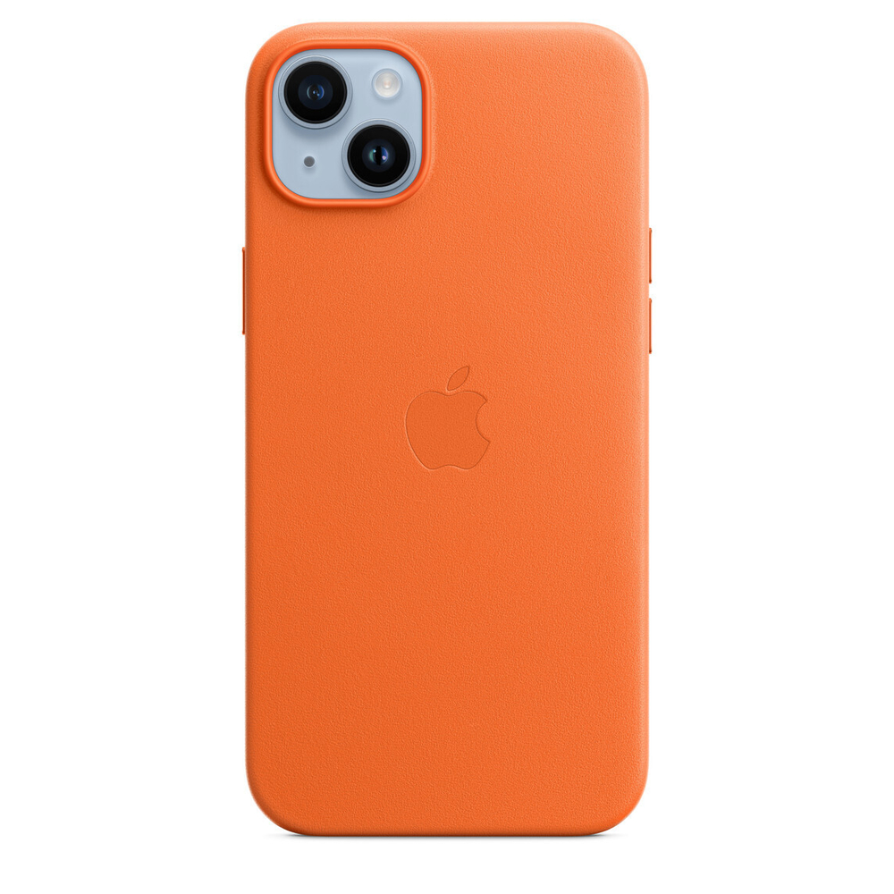 Кожаный чехол с поддержкой MagSafe Apple Leather Case для iPhone 14