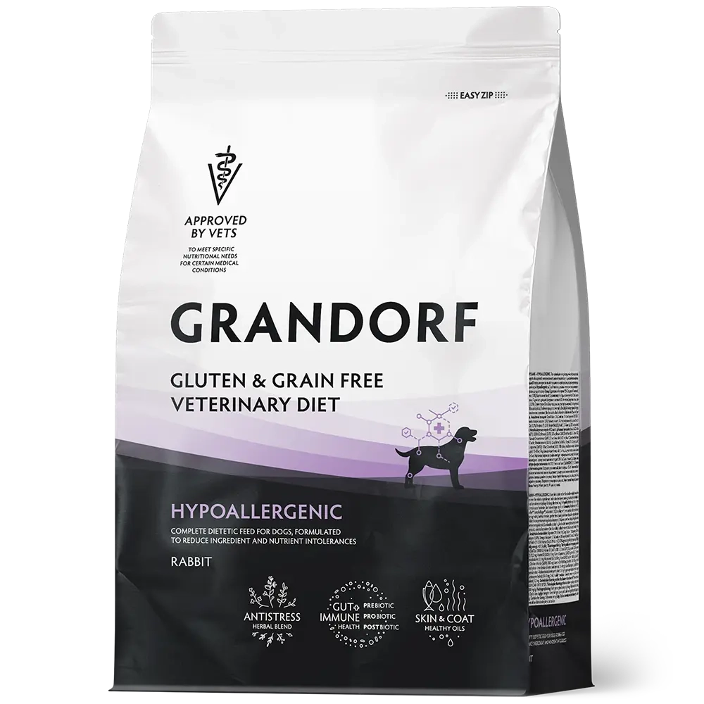 Grandorf HYPOALLERGENIC, Gluten & Grain Free, Veterinary Diet (Rabbit)