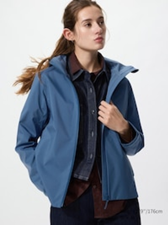 UNIQLO Парка BLOCKTECH, синий