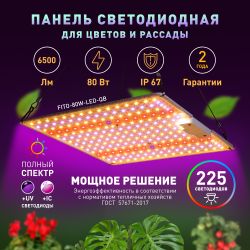 Квантум борд ЭРА FITO-80W-LED-QB Quantum board фитопрожектор полного спектра 80 Вт 3500К | Квантум борды (Quantum board)