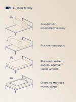 Матрас БайГолд, 30 см, жесткость средняя, независимые пружины