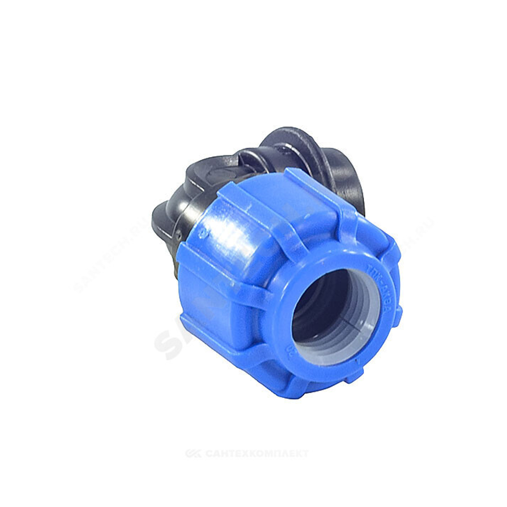 Отвод компрессионный ПЭ Дн 32х1/2"х90гр ВР Ру16 ТПК-АКВА 50023212