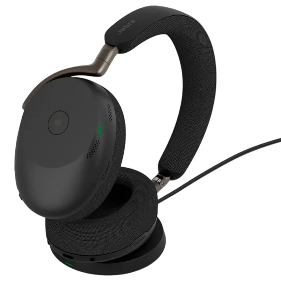 Jabra Evolve3 85 MS Link390a with Wireless Charging Pad Black