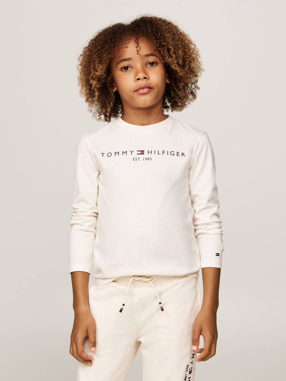 Лонгслив ESSENTIAL Tommy Hilfiger - бежевый(KS0KS00202)