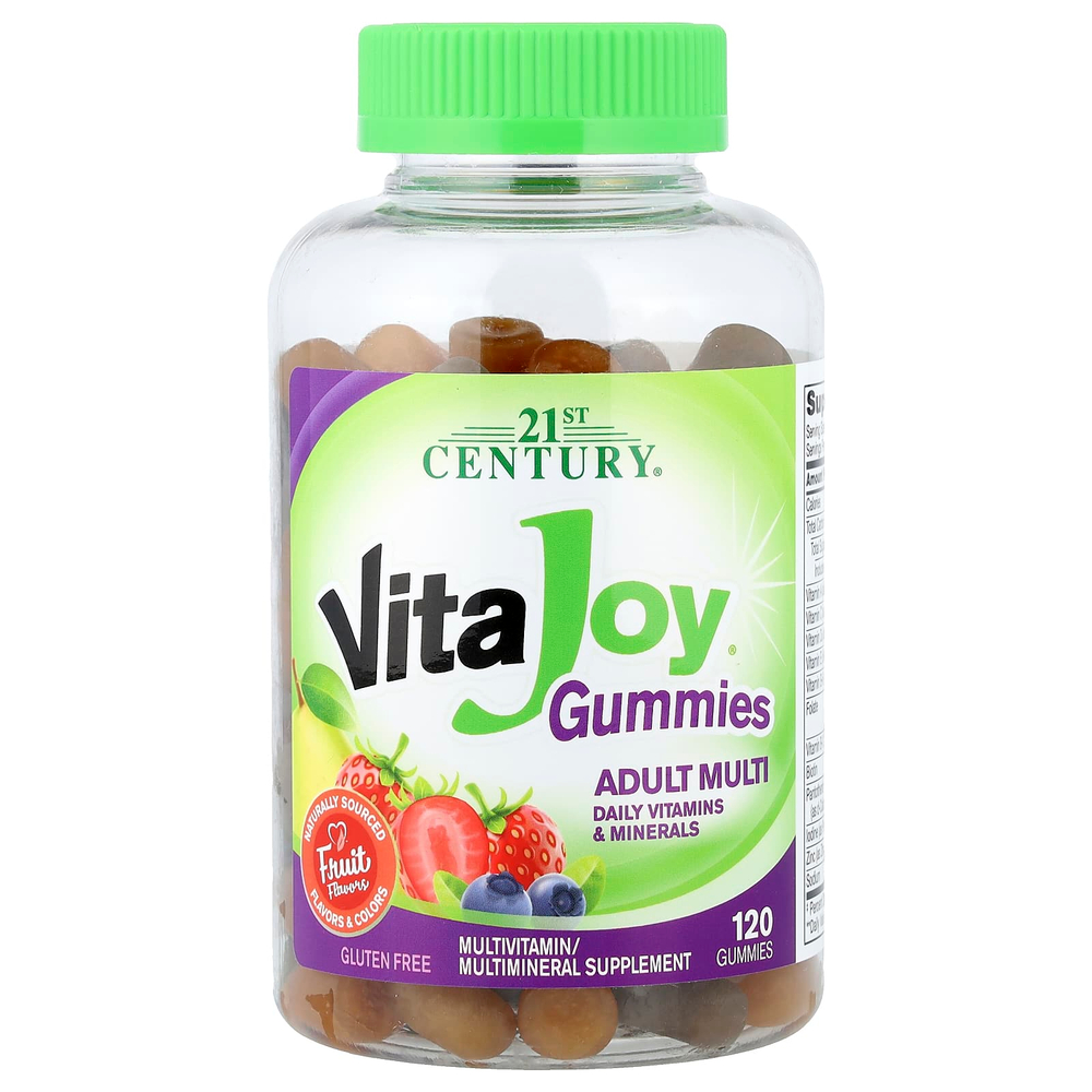 21st Century, VitaJoy®, мультивитамины для взрослых, со вкусом фруктов, 120 жевательных таблеток