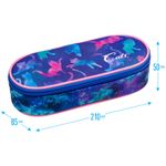 Пенал 1 отделение 210х85 Berlingo Galactic cats, овальный, ткань
