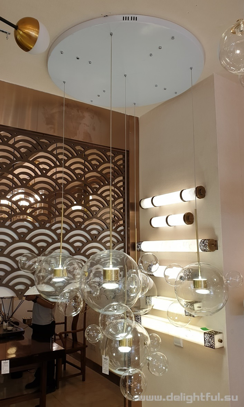 Bolle Frozen ceiling lamp  by Giopatto