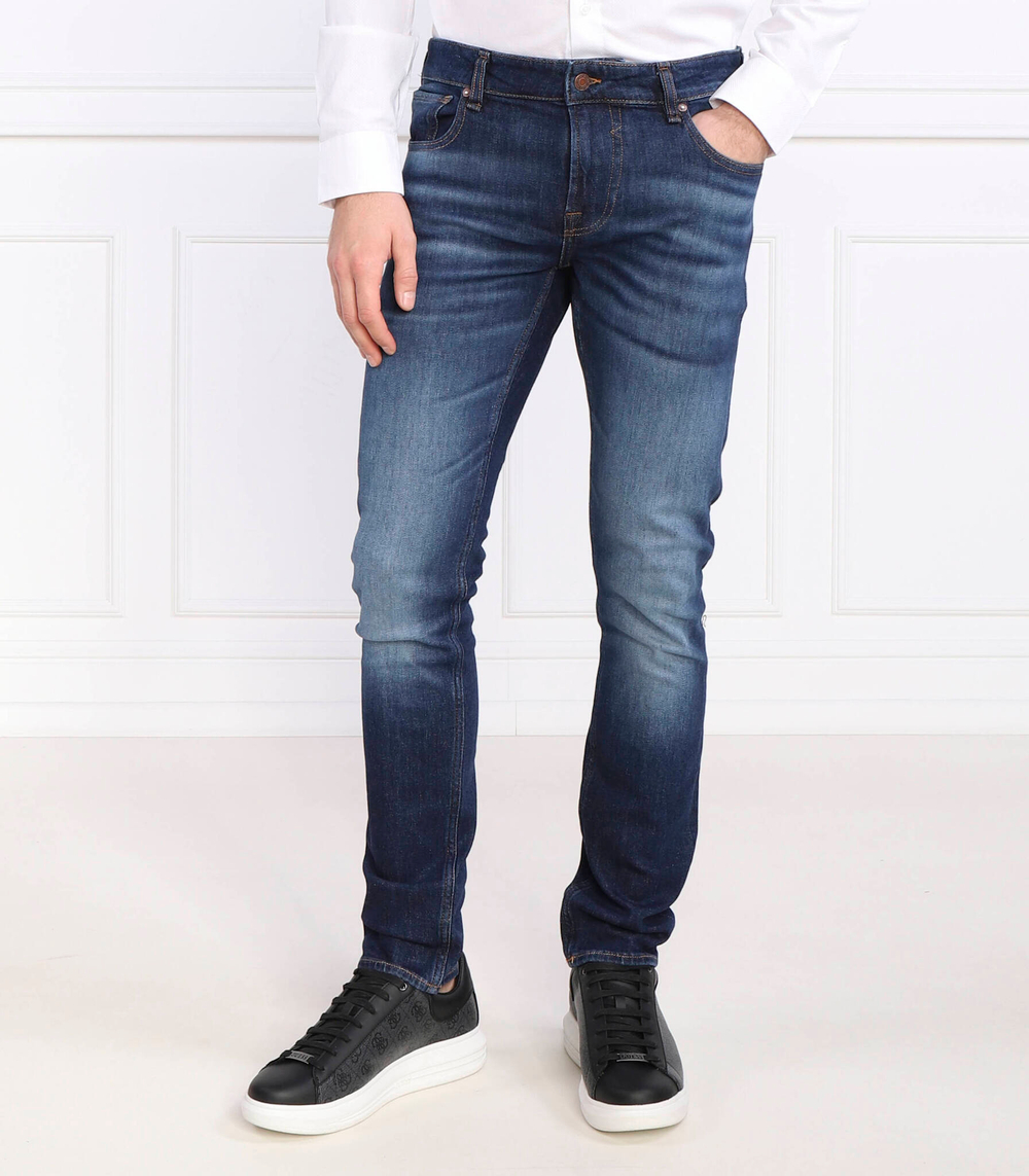 джинсы miami GUESS - темно-синий(M2YAN1 D4Q41)