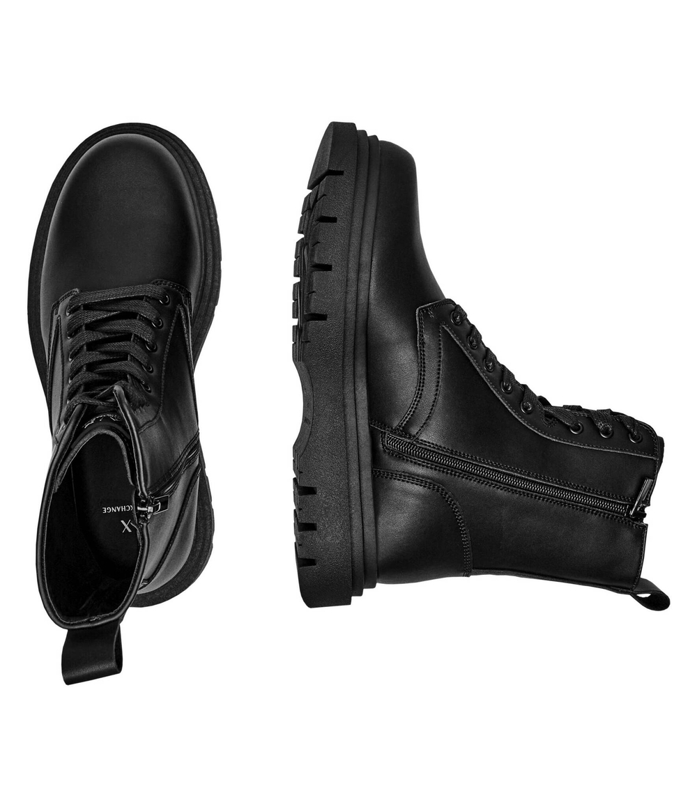 Кожаные высокие сапоги ENGLISH Armani Exchange - черный(XUM018 XV874)