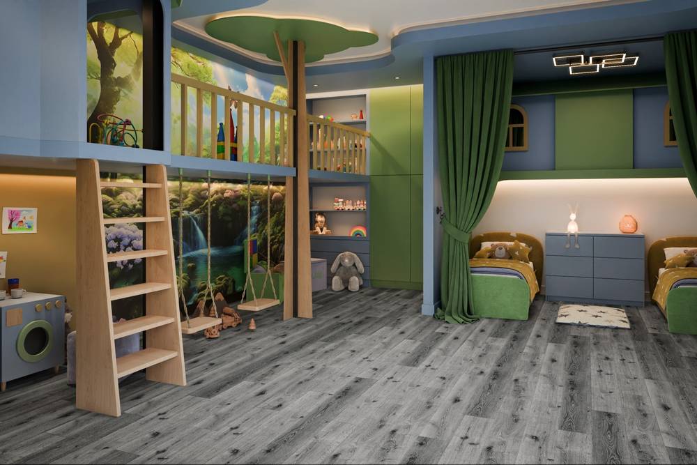 Кварц-винил SPC Damy Floor Family SPC 0,75мм 4,2 мм ДУБ СИЛЬВЕР 2.635 м2