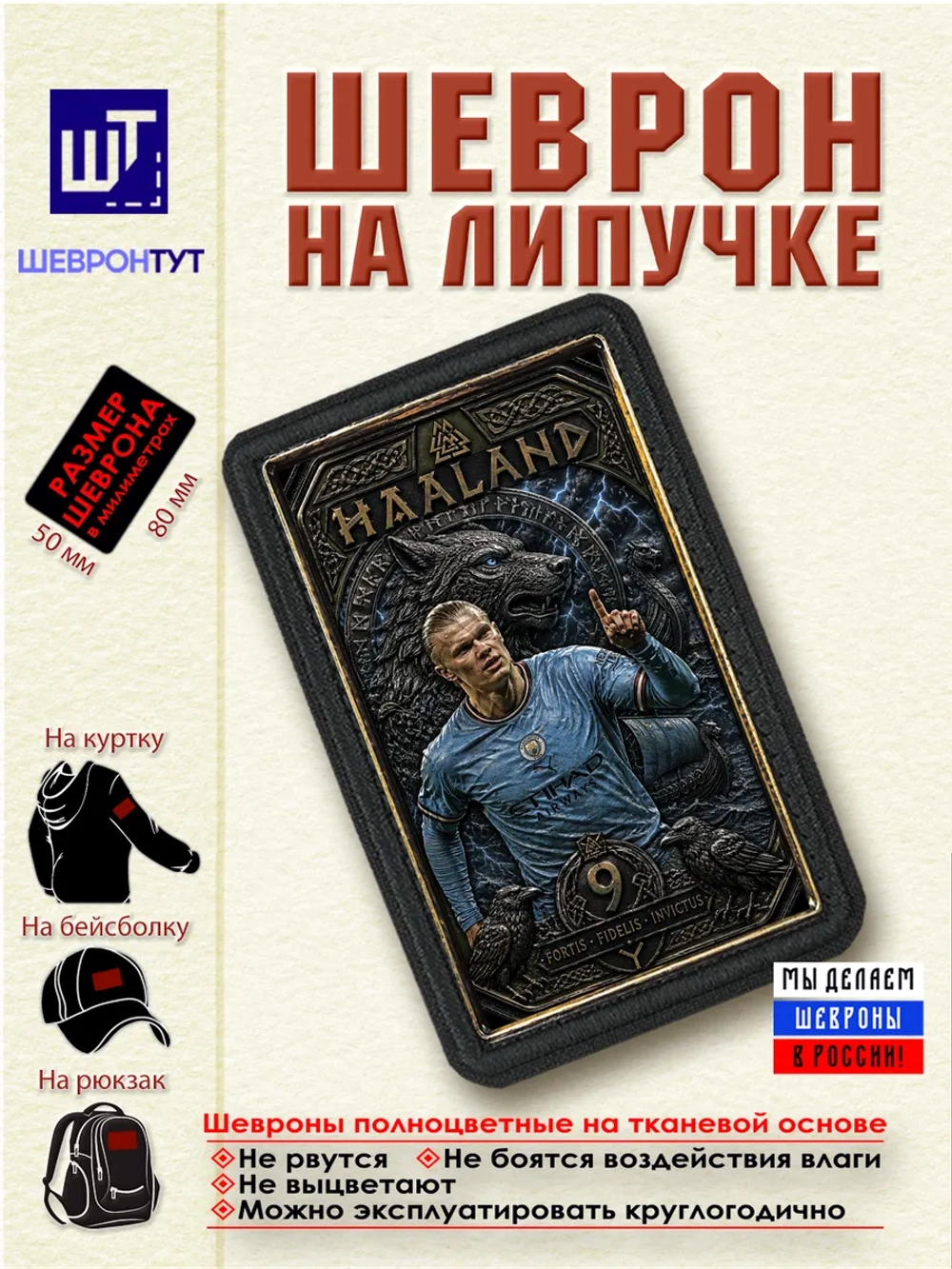 Шеврон "Эрлинг Холанд" dtf